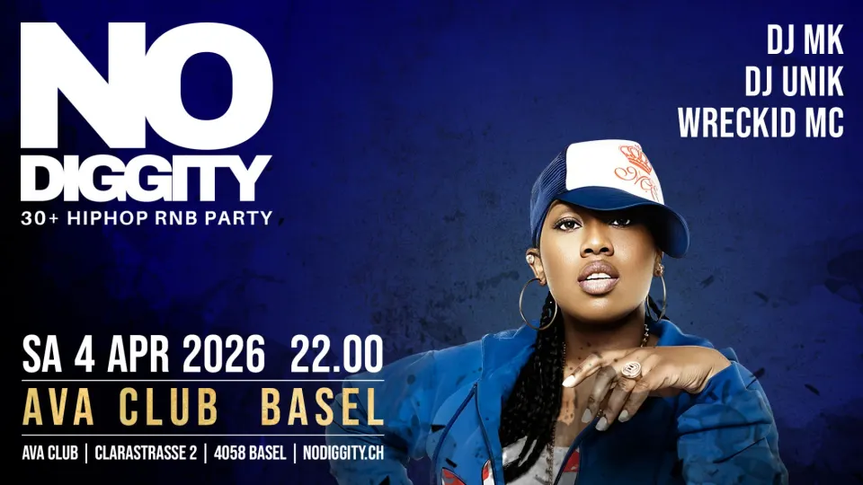 Flyer No Diggity - AVA Club Basel