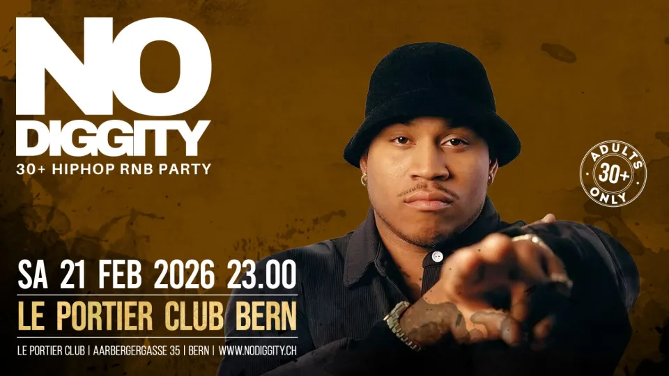 Flyer No Diggity - Le Portier Club Bern