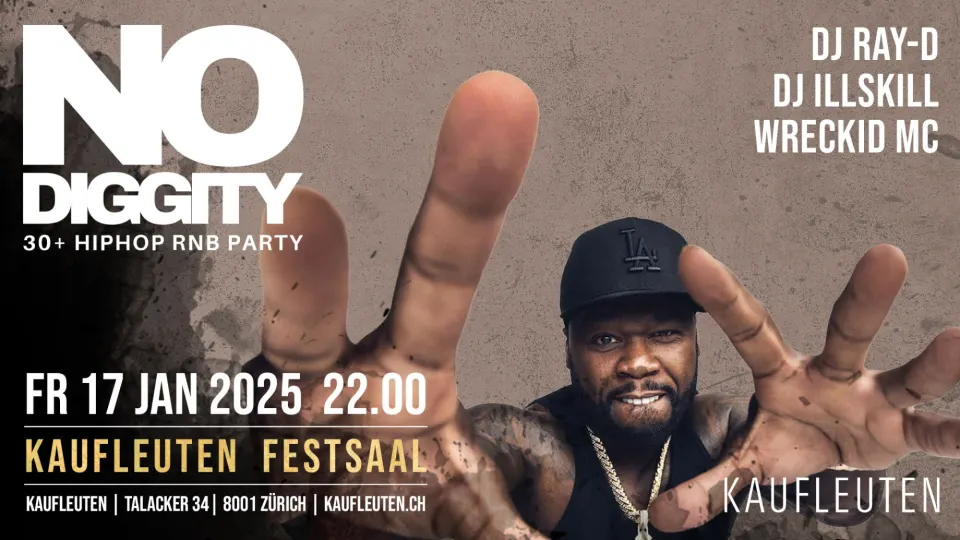 Flyer No Diggity - 30+ Hip Hop RnB Party