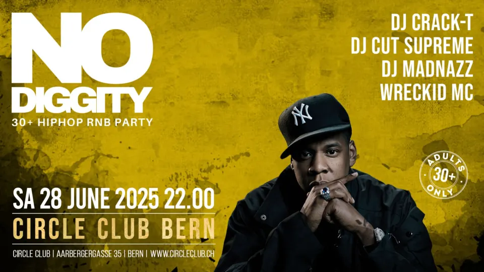 Flyer No Diggity - Circle Club Bern