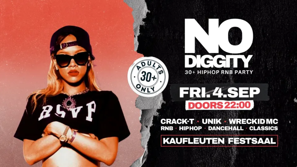 Flyer No Diggity - Kaufleuten Zürich 04.09.26