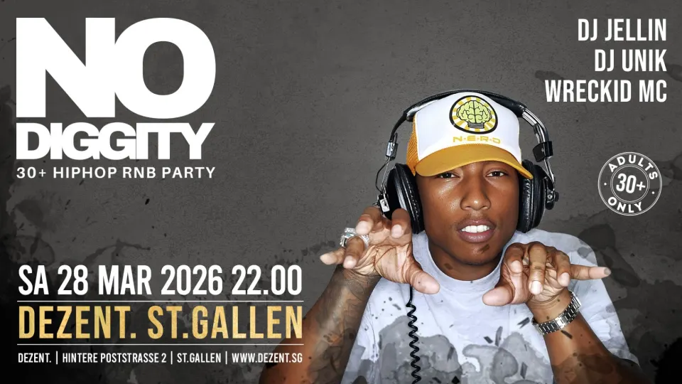 Flyer No Diggity - Dezent St.Gallen