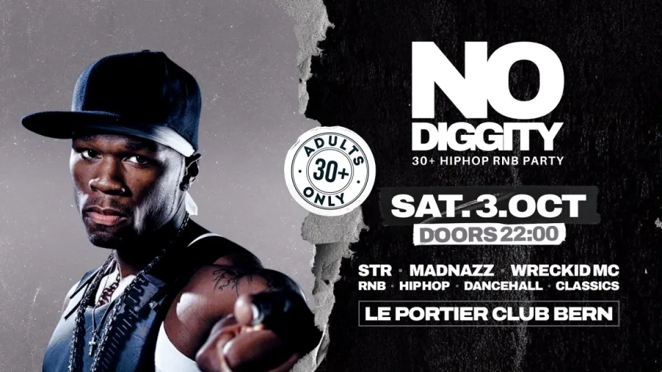 Flyer No Diggity - Le Portier Club Bern 03.10.26
